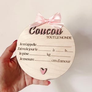Carte bienvenue bébé, naissance image 6
