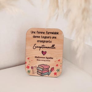 Bord voor leraren om op te hangen, cadeau voor leraren op school, gepersonaliseerde decoratie voor het kantoor van de leraar