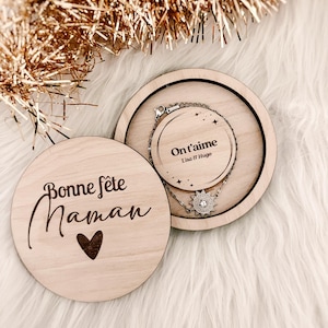Coffret cadeau personnalisé pour bracelet ou collier, boîte bracelets personnalisée