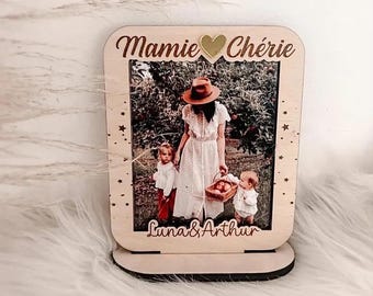 Moldura com foto e texto gravado para Dia da Avó, Dia do Avô, presente de aniversário, presente para madrinha/padrinho.