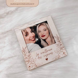 Personalized photo fridge magnet, gift for friend, family