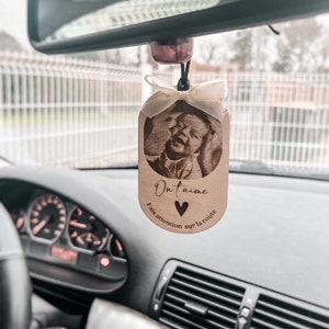 Pendentif Double face pour rétroviseur de voiture, breloque pour