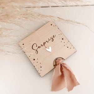 Caja regalo sorpresa de embarazo, petición o anuncio para personalizar