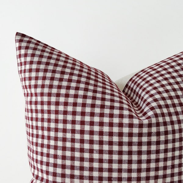 Gingham Pillow Etsy