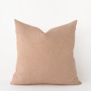 Burnt orange textured pillow cover - patterned cushion cover