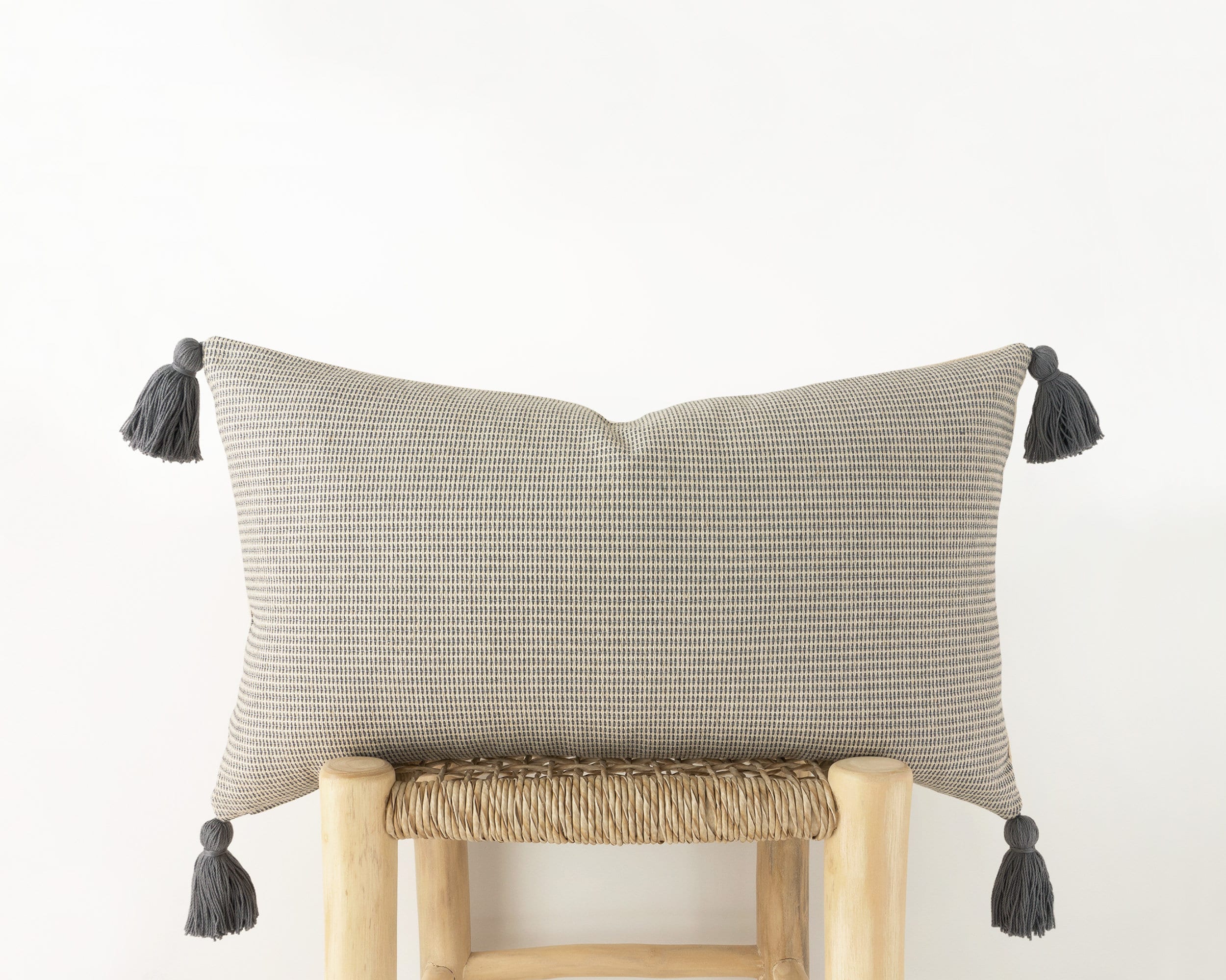 Beuge Gray/khaki Cloth Sofa Cushion Cover Handmade Elegant -  Israel