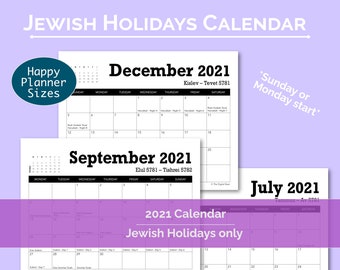 hebrew calendar 2021 with parsha