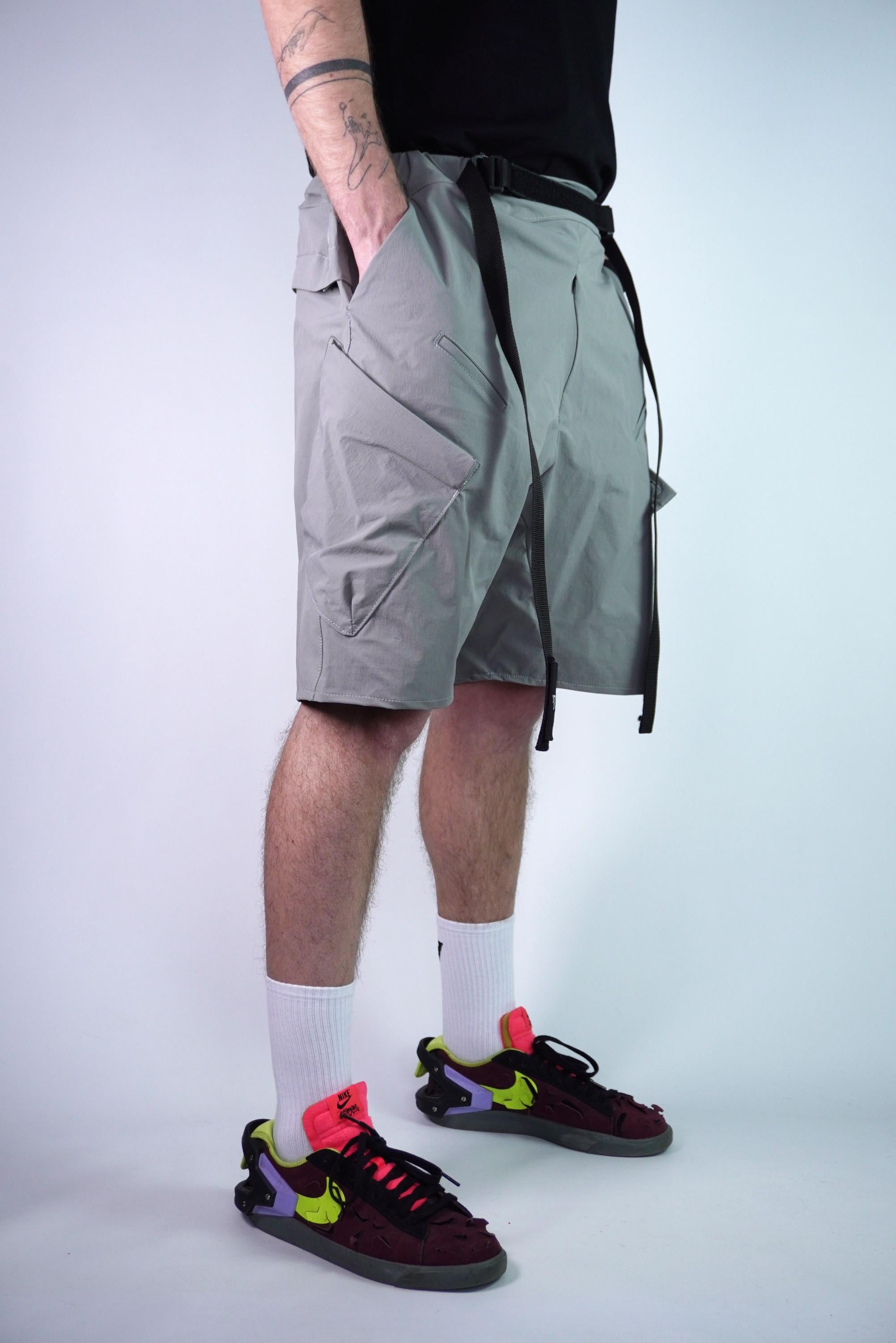 Pantaloncini Cargo Ragazzi Da Trekking - Asciugatura Rapida, Leggeri, Con Coulisa E 4 Tasche (2 Con Zip)