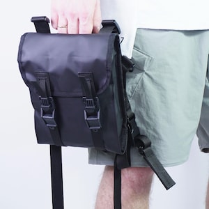 Bag changing color techwear bag water resistant bag urban bag compact bag A5 small bag street bag gift for him crossbody bag messenger bag
