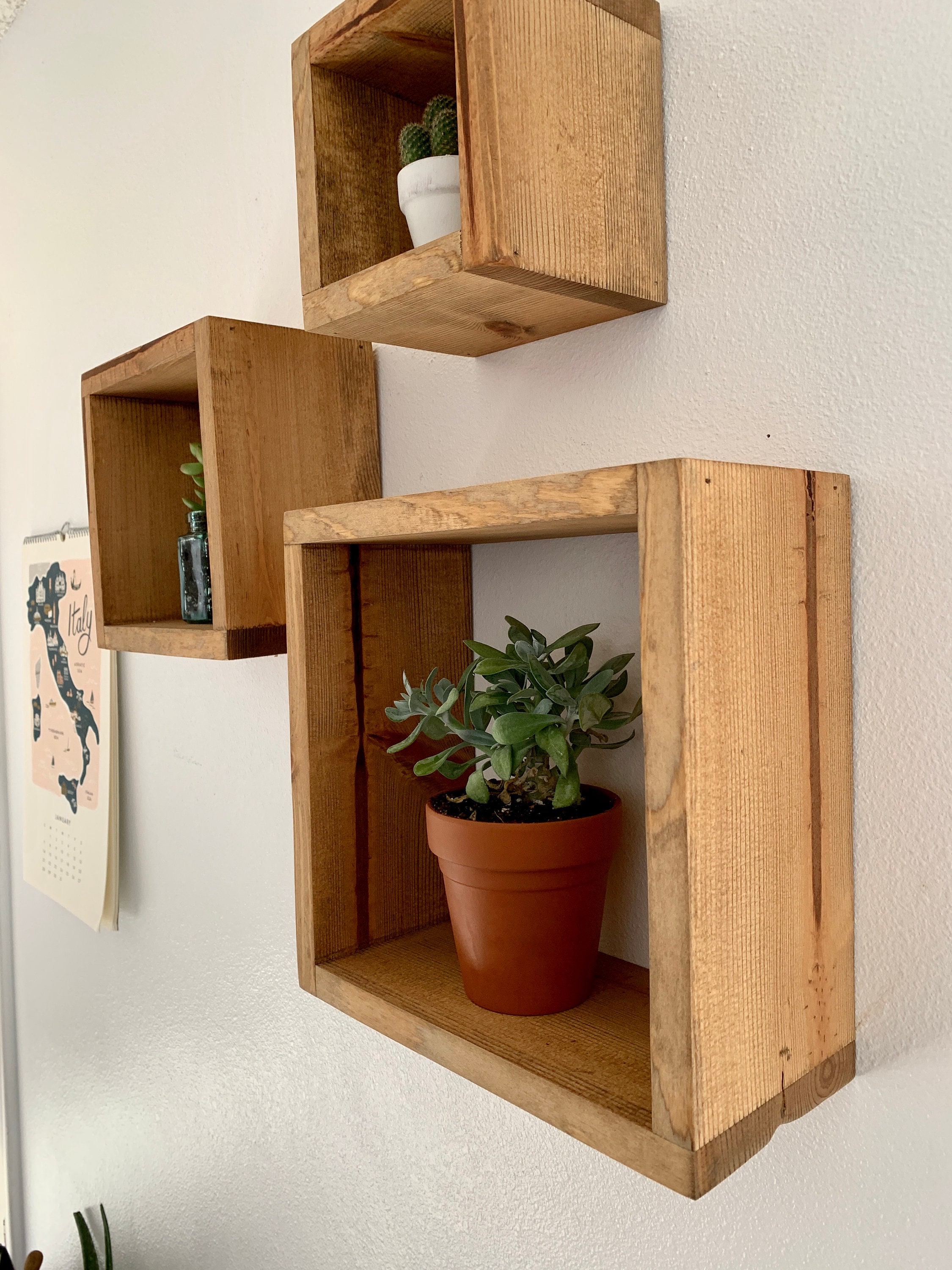 Bookcases, Shelving & Storage Furniture Set of 3 Floating Wall Shelf
