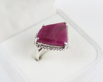 BALI .925 Sterling Silver GEMSTONE Charm RUBY QUARTZ BALI .925 Sterling Silver GEMSTONE Charm RUBY QUARTZ