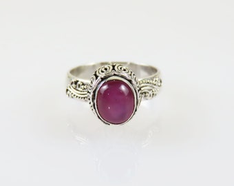 BALI .925 Sterling Silver GEMSTONE Charm RUBY QUARTZ BALI .925 Sterling Silver GEMSTONE Charm RUBY QUARTZ