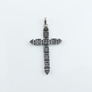 Sterling silver, Cross pendant, Silver pendant image 5