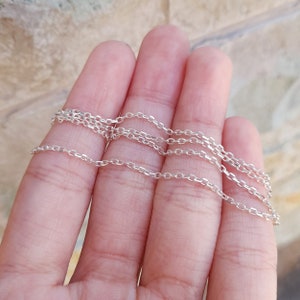 Sterling silver, Unisex design, Silver chain