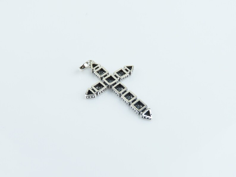 Sterling silver, Cross pendant, Silver pendant image 4