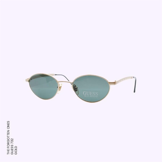 Original Vintage GUESS Sunglasses | Model 732 | 90s | Gold  display picture 3
