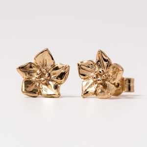 Wild About Flowers Gold Vermeil Forget Me Not Stud Earrings image 2