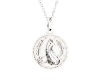 Licensed to Charm - Sterling Silver Enchanted Animals Fox Necklace Set