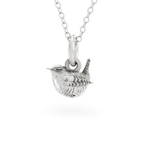 Seasons Wren Necklace Sterling Silver, Mothers day Gift, Nature Lovers, Gifts for her