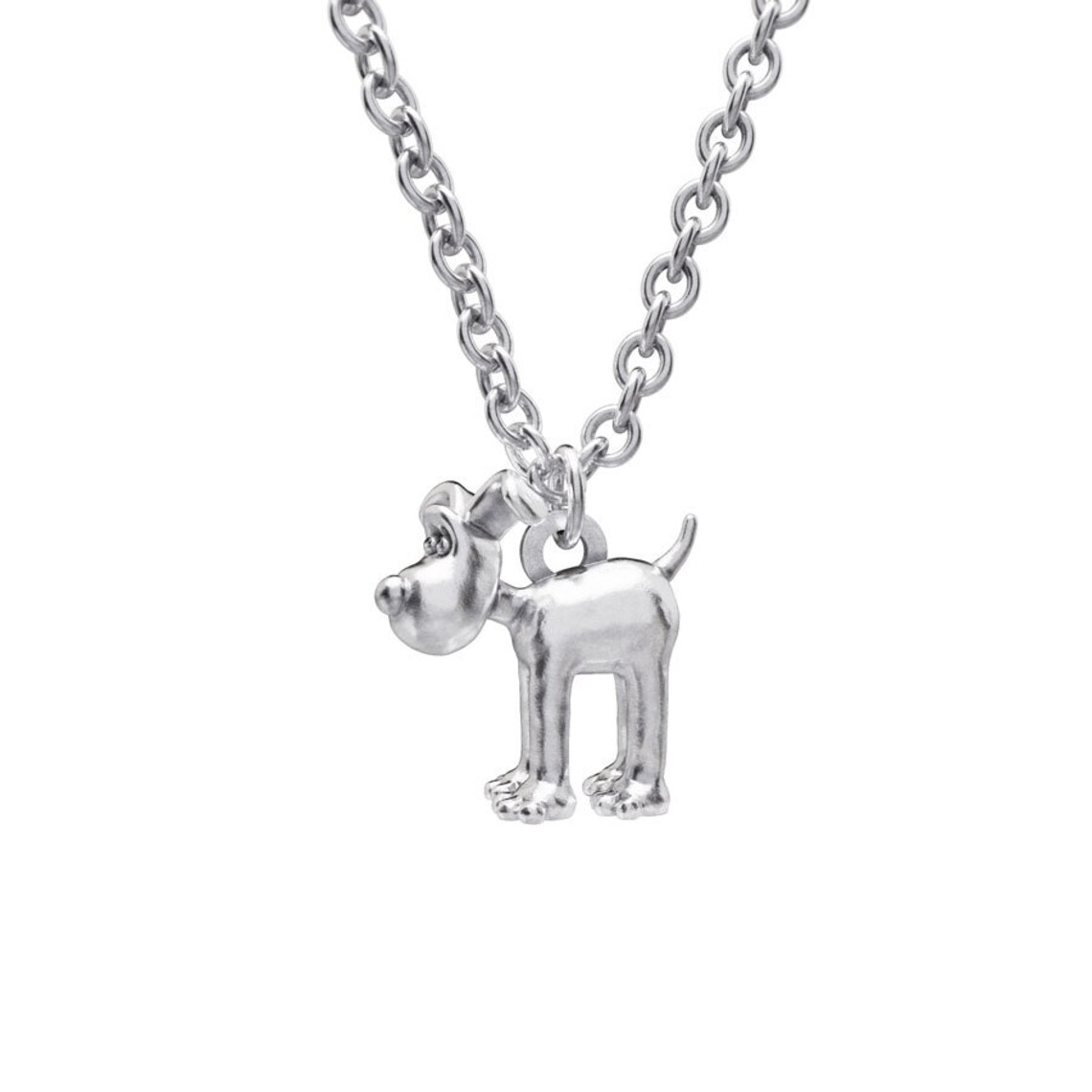 Sterling Silver Standing Gromit Necklace Set Etsy
