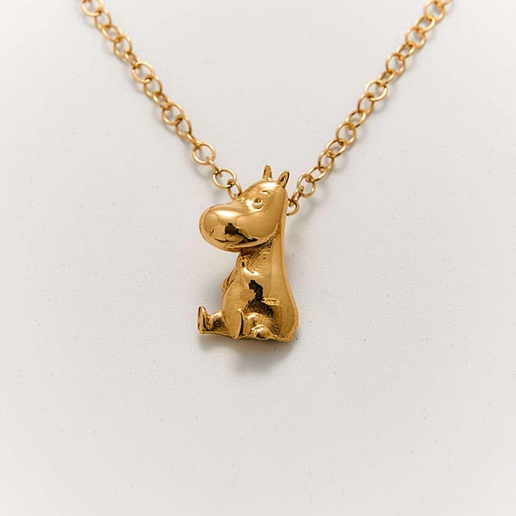 YINYA Collana In Acciaio Inossidabile Con Ciondolo Lama Animale - Placcato Oro 18K - Regalo Donna