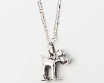 Sterling Silver Gromit Necklace, Handcrafted in the UK, Wallace and Gromit Collector's Jewellery