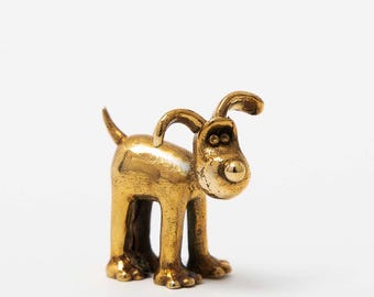 Miniature Gromit Figurine | Handmade Bronze Aardman Collectable |  Wallace & Gromit Officially Licensed Home Decor | Gift for Him