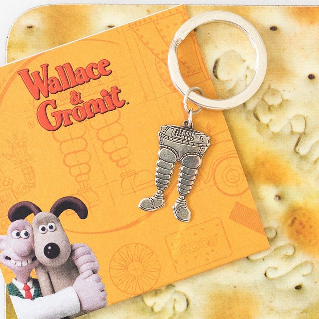 Wallace & Gromit Etched Wrong Trousers Keyring Etsy UK