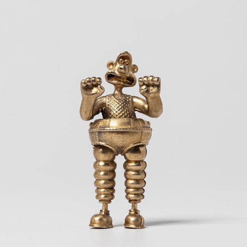 Wallace Bronze Figurine – Techno Trousers Collectable – Aardman Gift – Handmade UK Miniature – Official Wallace & Gromit Art Sculpture image 3