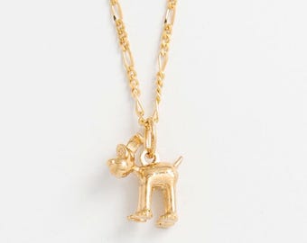 Handmade Gromit Necklace | 18ct Gold Vermeil Aardman Pendant