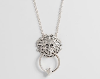 Labyrinth Door Knocker Necklace | Sterling Silver Jim Henson Gift