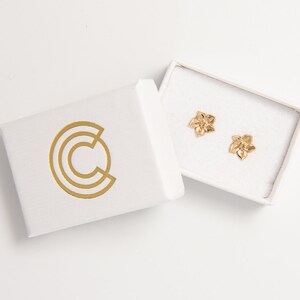 Wild About Flowers Gold Vermeil Forget Me Not Stud Earrings image 1