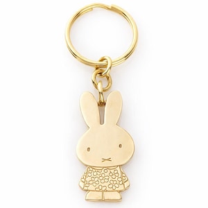 Miffy Daisy Keyring | Solid Brass Bag Charm | Officially Licensed Miffy Product image 1