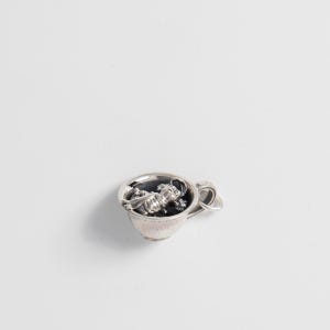 Labyrinth Worm Necklace | Sterling Silver Worm in Cup | Jim Henson Movie Jewellery | 80s Fantasy Film Gift | Handmade UK Necklace image 4