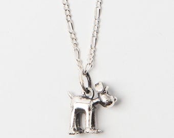 Gromit Necklace – Handmade Sterling Silver Jewellery – Official Aardman Gift – UK Wallace & Gromit Collectable – Gift for Animation Fans