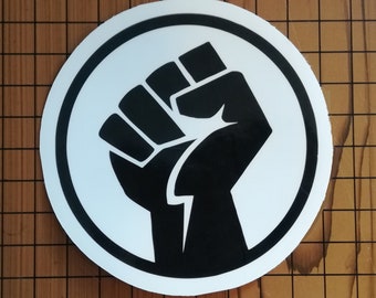 Power Fist Decal - Multiple Sizes - Great for Laptops, Cars, & More!