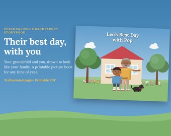 Personalized Grandparent Storybook for Grandchild | Custom Grandma Grandpa Book | Printable Keepsake Gift Any Occasion
