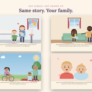 Personalized Big Sister Book Hardcover | Big Brother Book Starring Your Kids | New Baby Sibling Gift Keepsake Storybook image 2