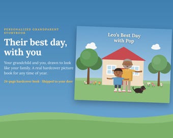 Personalized Grandparent Storybook Hardcover | Custom Grandma Grandpa Book for Grandchild | Keepsake Gift Any Occasion