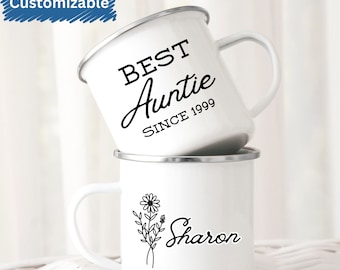 Personalized Best Auntie Camp Mug