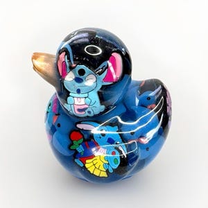 Stitch Duck, Mouse Head Duck, Lilo and Stitch, eend, harseend, Stitch, Stitch cadeau, Duck cadeau, codeercadeau, uniek, kitsch, met geschenkdoos