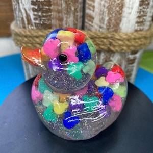 Stitch Duck, Mouse Head Duck, Lilo and Stitch, duck, resin duck, Stitch, Stitch gift, Duck Gift, Coding gift, unique, kitsch, with gift box image 5