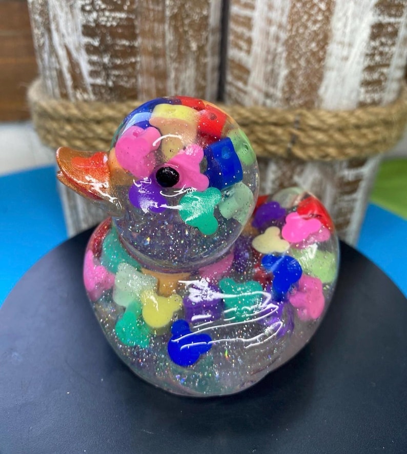 Stitch Duck, Mouse Head Duck, Lilo and Stitch, duck, resin duck, Stitch, Stitch gift, Duck Gift, Coding gift, unique, kitsch, with gift box image 5