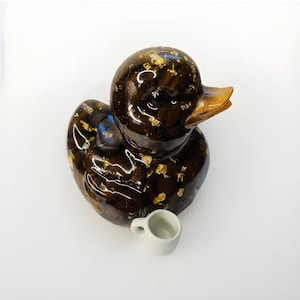 Coffee duck, coffee beans, unique, handmade, fun gift, coffee lover, caffeine lover, coffee gift, with gift box