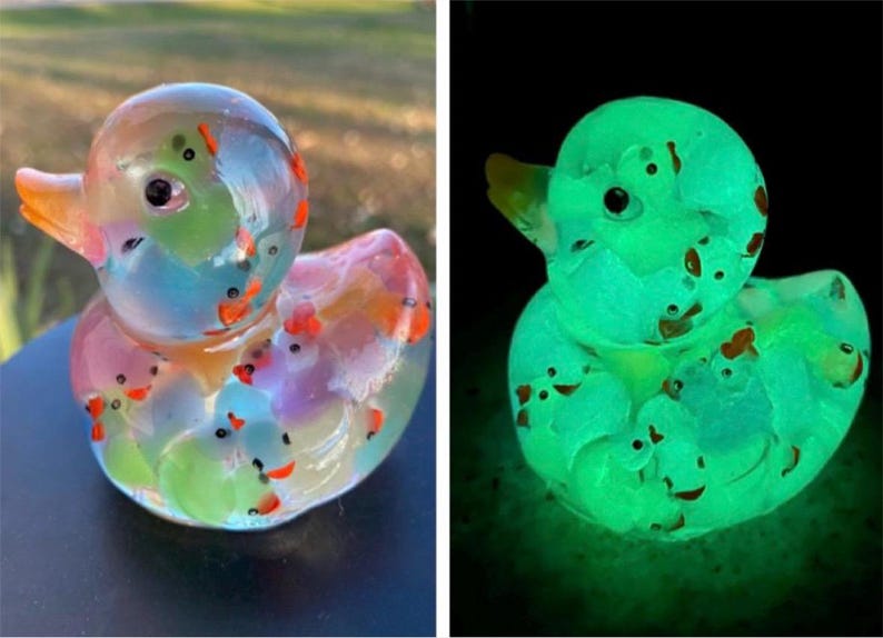 Multi Colored Duck, Multi Colored, Ducks in Duck, Rainbow Duck, Glow ...