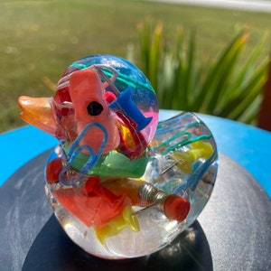 Teacher Duck, Office duck, secretary duck, one of a kind Resin Duck, youve been ducked, cruise fun, resin art, includes gift box
