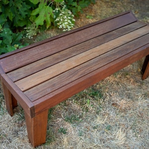 Custom Ipe Modern Outdoor Bench