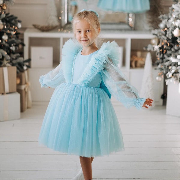 Powder Blue Dress Etsy