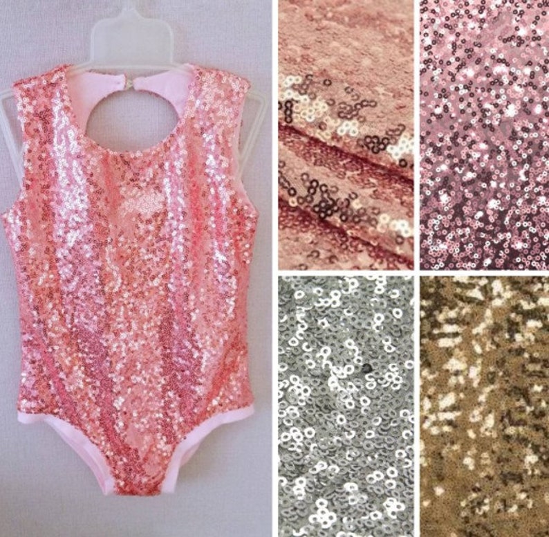 Pink Sequin Leotard Sequins Girl Bodysuit Sequins Romper Etsy