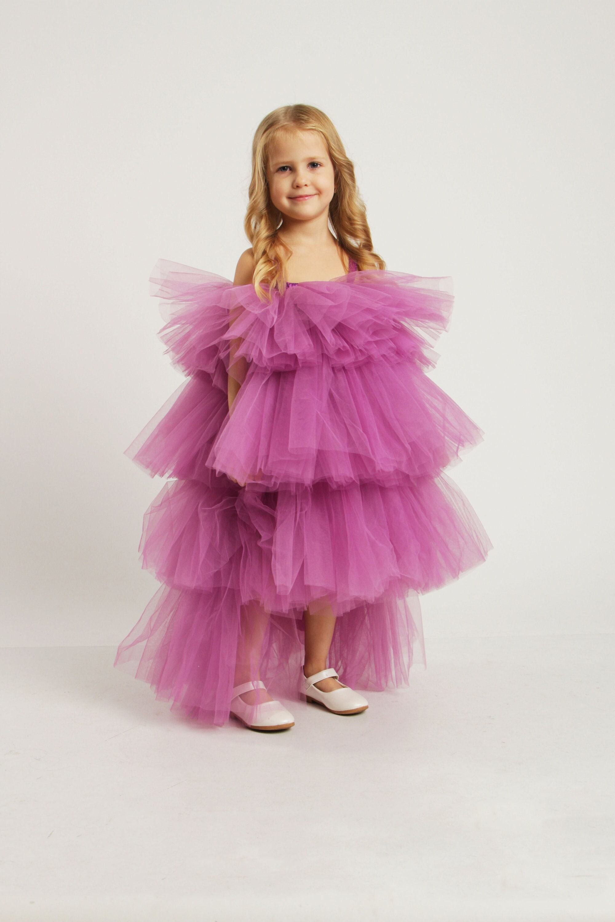 Puffy Girl Dress - Etsy
